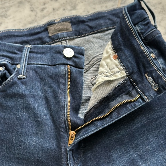 Mother denim high waisted, looker ankle fray in tongue and chic size 27 - Picture 4 of 9